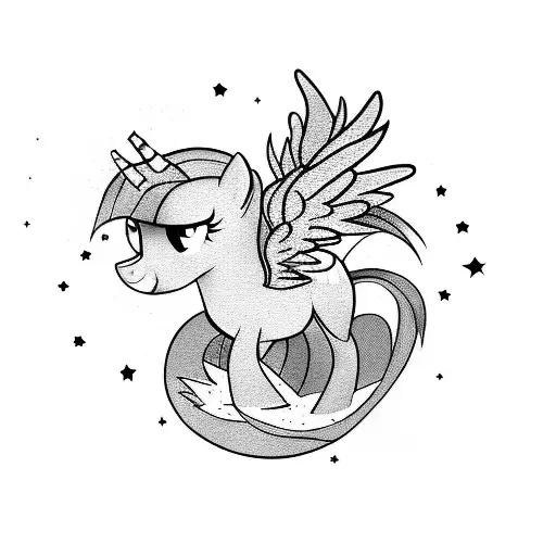 my little pony  tattoo design idea