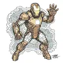 iron man tattoo design idea