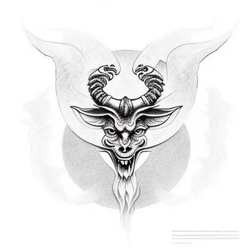 baphomet  tattoo design idea