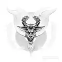 baphomet  tattoo design idea
