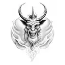baphomet  tattoo design idea
