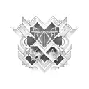 Gemini tattoo design idea