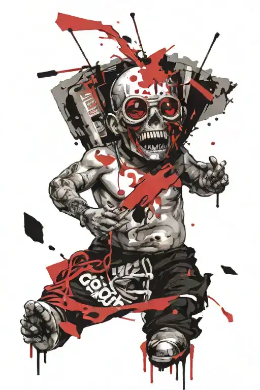 fear me not god holding tattoo design idea