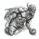 fear me not god atlas holding tattoo design idea