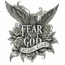 fear me not god words   tattoo design idea