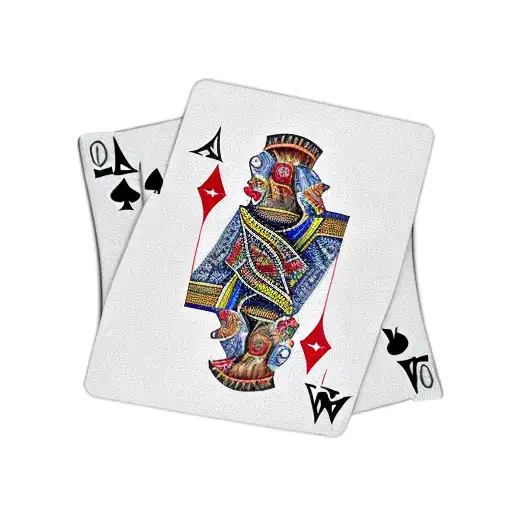 A realistic tattoo of a card deck with Exodia cards mixed among other cards, with intricate details tattoo design idea