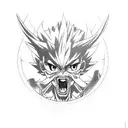 Gon Freeks from Hunter X Hunter going into rage mode with a hunter licence tattoo design idea