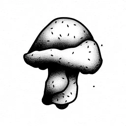 mushrooms tattoo design idea
