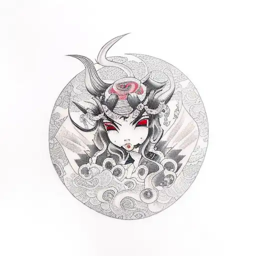 succubus tattoo design idea
