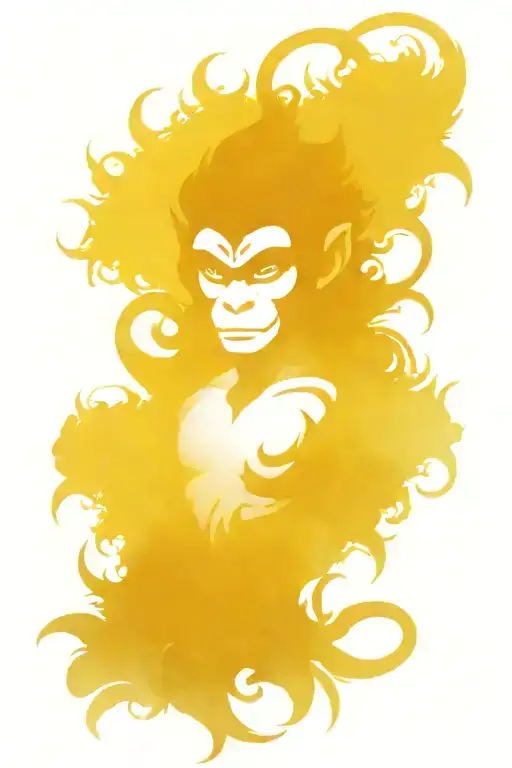 monkey king tattoo design idea