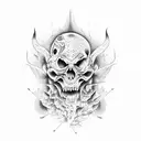 7 layers of hell tattoo design idea