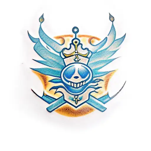 King's Seal symbol from hollow knight game tattoo design idea