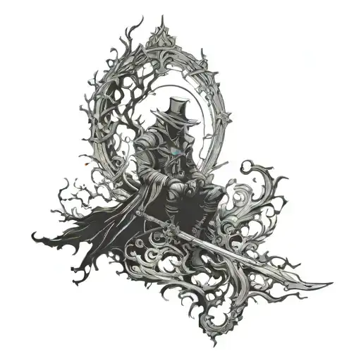 bloodborne inspired tattoo tattoo design idea