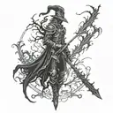 bloodborne inspired tattoo tattoo design idea