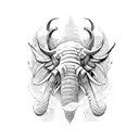 mammoth  tattoo design idea