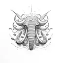 mammoth  tattoo design idea