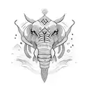 mammoth  tattoo design idea