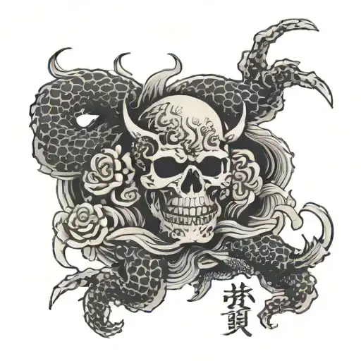 death before dishonor words tattoo design idea
