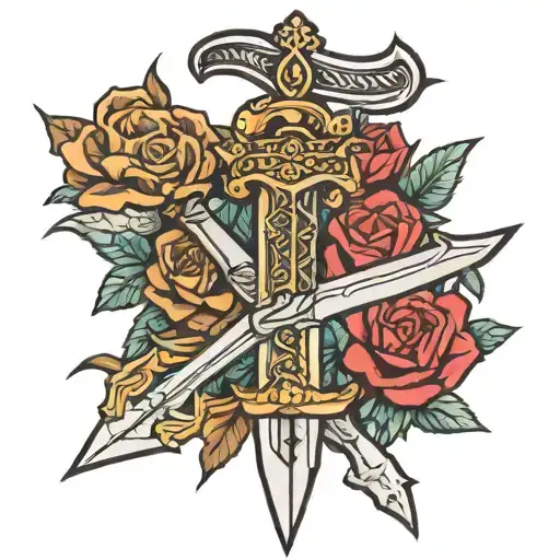 skyrim dagger tattoo design idea