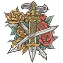 skyrim dagger tattoo design idea