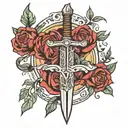 skyrim dagger tattoo design idea