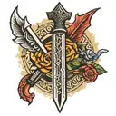 skyrim dagger tattoo design idea