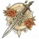 skyrim dagger tattoo design idea