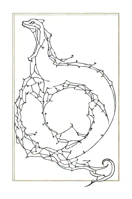 dragon scorpio constellation zodiac sign tattoo design idea