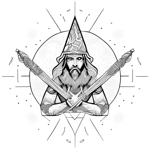 WIZARD tattoo design idea