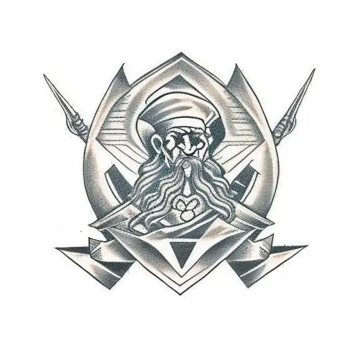 Old Slavic symbols tattoo design idea