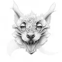 rose stipple tattoo design idea