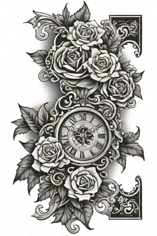 timeless symbolism tattoo design idea