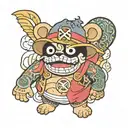 One piece Kuma tattoo design featuring Bonny tattoo design idea