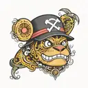 One piece Kuma tattoo design featuring Bonny tattoo design idea