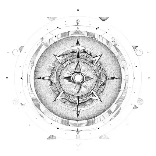 Universe , Saturn & Uranus,Venus,Constellation,mandala art,COMPASS tattoo design idea