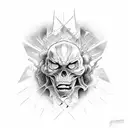 fear no man tattoo design idea