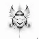 fear no man tattoo design idea