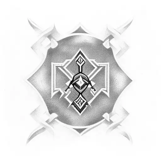 West Ham logo with crossed hammers tattoo design idea