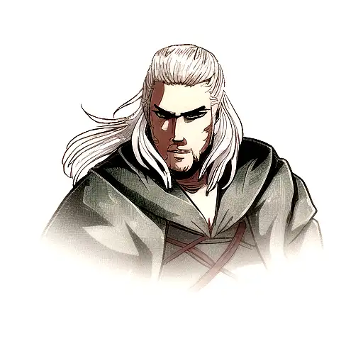 Leszy from witcher  tattoo design idea