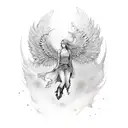 FALLIN ANGEL tattoo design idea