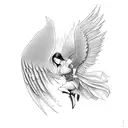 FALLIN ANGEL tattoo design idea