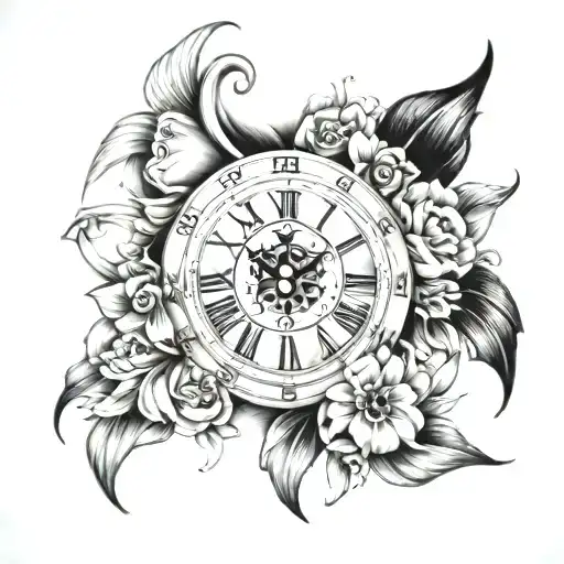 sands of time heals all tattoo design idea