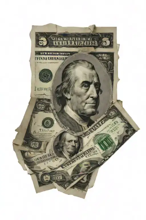 100  dollar bill tattoo design idea