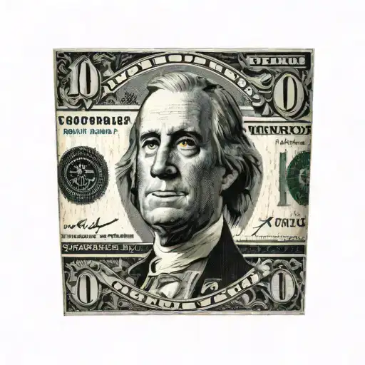 us  100 dollar bill tattoo design idea