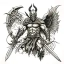 300 warrior  tattoo design idea