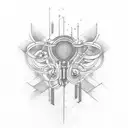 lifeline tattoo design idea