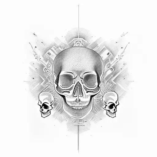 skull BMP-3 tattoo design idea