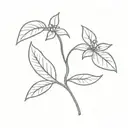 Bean sprout tattoo design idea