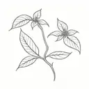 Bean sprout tattoo design idea