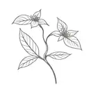 Bean sprout tattoo design idea
